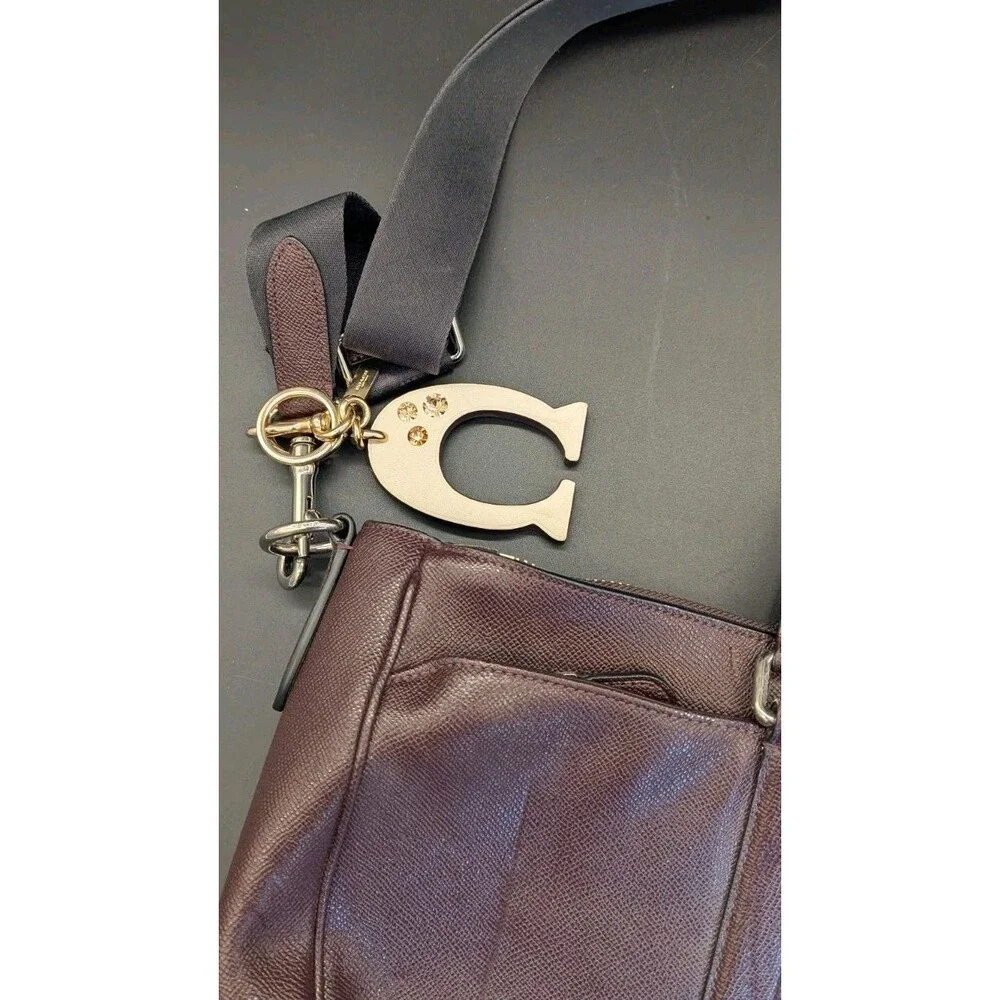COACH F59141 Metropolitan Crossgrain Brown Leather Briefcase Laptop Bag - READ!